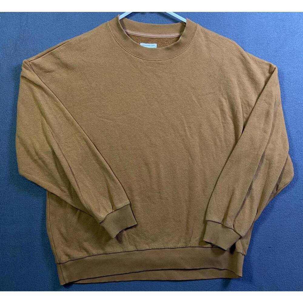 American Eagle Ahh-Mazingly Soft Sweatshirt Womens S Tan Brown Beige Crewneck EU